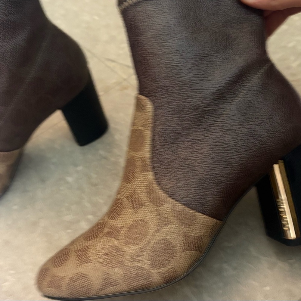 Coach Brown Women's Ankle Boots with Heel.